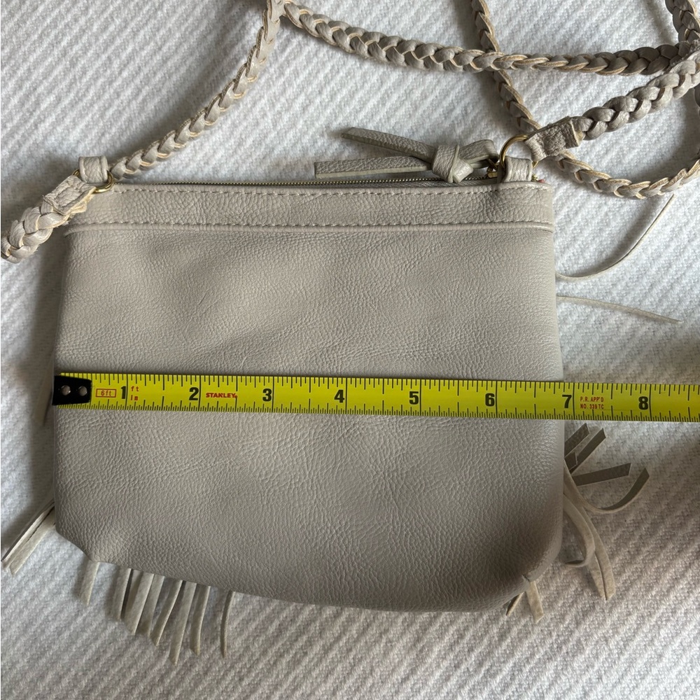 H&M BOHO FRINGE GRAY CROSSBODY - Picture 3 of 6